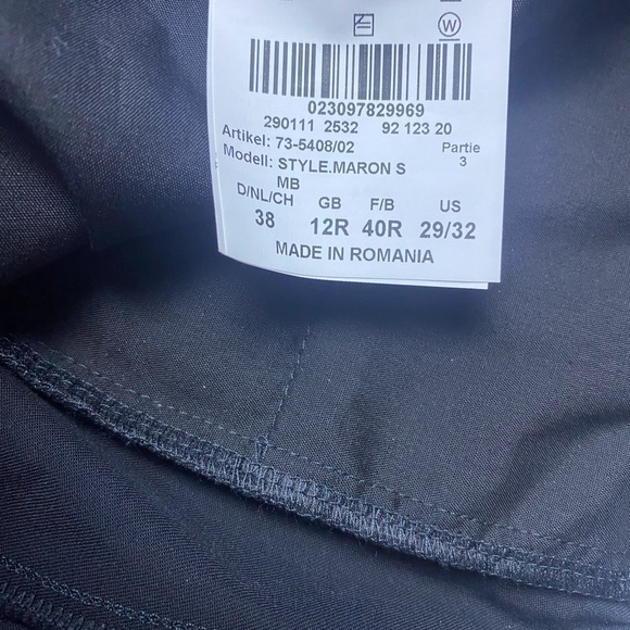 BRAX FEEL GOOD WOMEN PANTS IN BLACK SZ 29/32 MADE IN ROMANIA. - Picture 4 of 8
